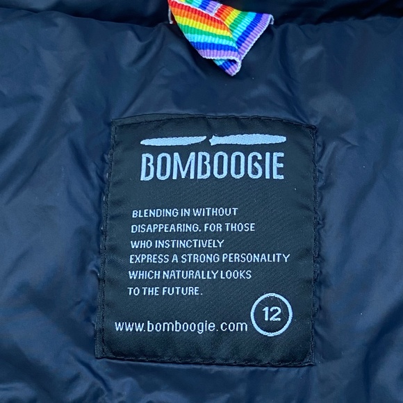 Bomboogie Down Puffer Puffy Jacket Size 12 - Picture 5 of 7